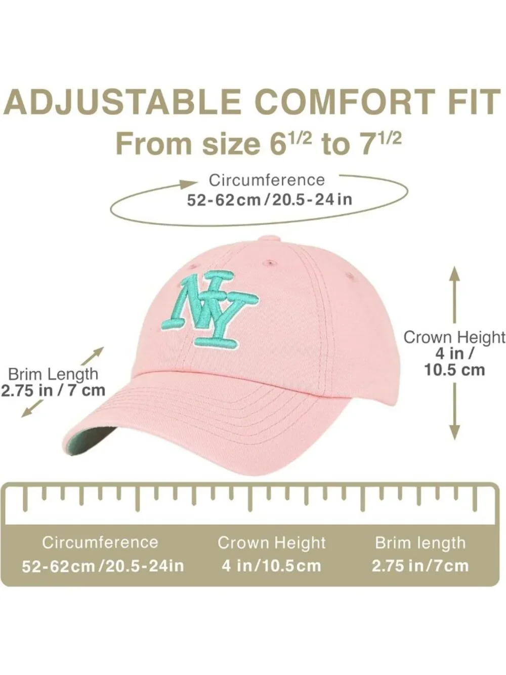 3D Embroidered Dad Hat - Stylish New York Baseball Cap for Casual Wear